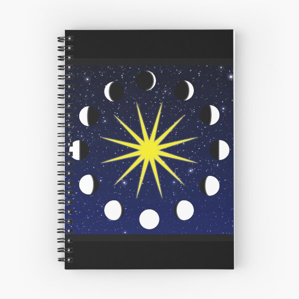 Item preview, Moon Phases with a Starry Background designed and sold by Marymarice.