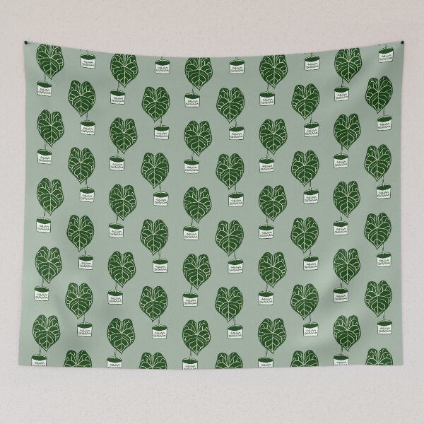 Item preview, Anthurium Clarinervium Hand Drawn Houseplant Art designed and sold by Chee Sim.