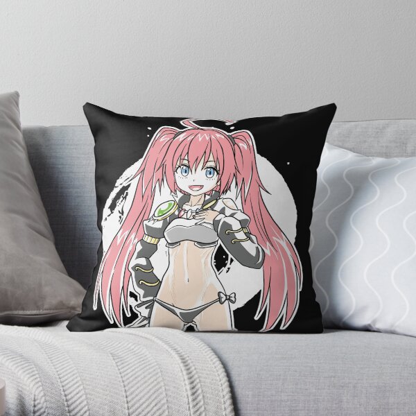 Anime demon Throw Pillow
