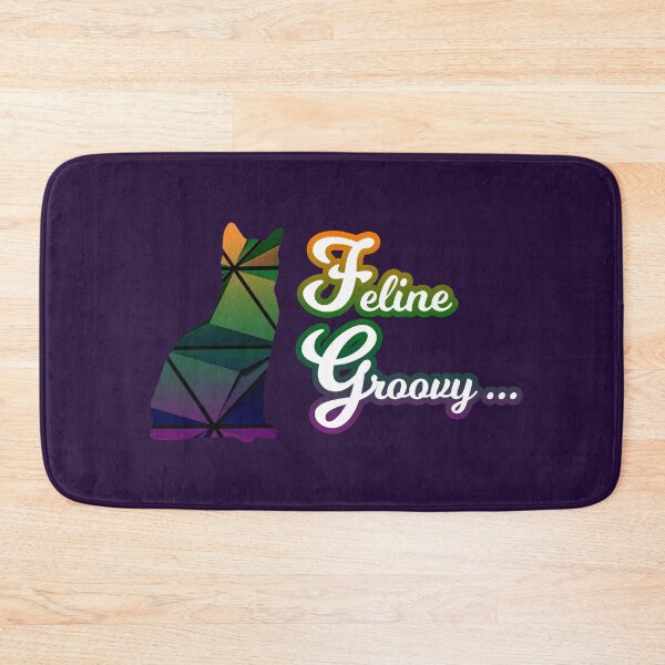 Item preview, Feline Groovy Cat/Kitty Cutout Multicolor Slogan designed and sold by SeanMcArthur.