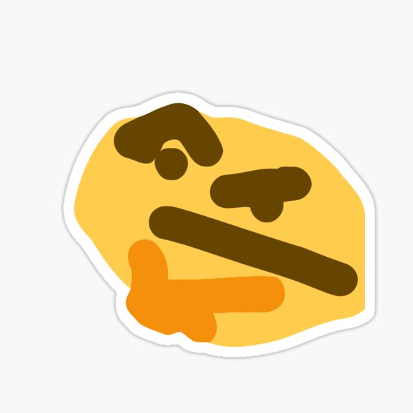 Vista previa del artículo con la obra «Pensando Emoji», diseñado y vendido por Thonor15.