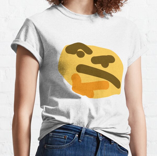 Thonkin' Funny Discord Emoji I'm Thinking Meme T-shirt 