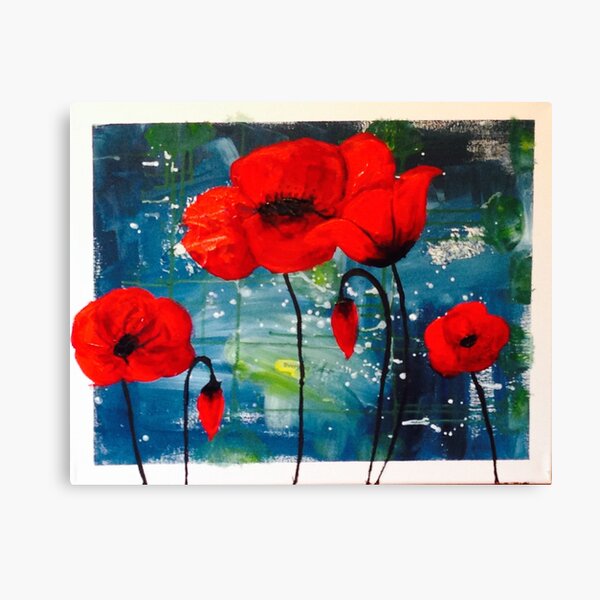 Pretty Poppies Canvas Print