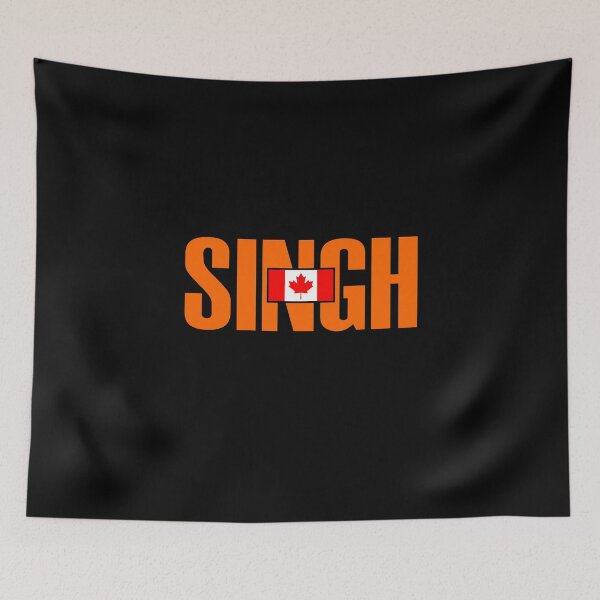 Item preview, Jagmeet Singh Orange Bold Text Canadian Flag Color designed and sold by TinyStarCanada.