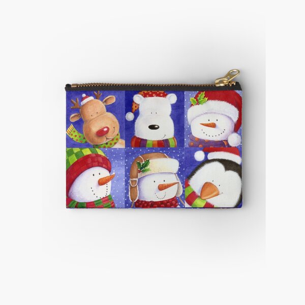 Item preview, Cute Christmas gang - Santa, Snowman, Penguin, Polar Bear designed and sold by lizblackdowding.
