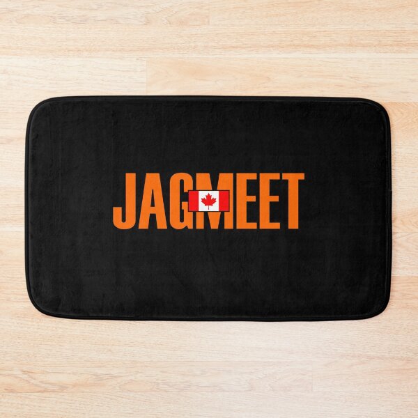 Item preview, Jagmeet Orange Bold Text Canadian Flag Color designed and sold by TinyStarCanada.