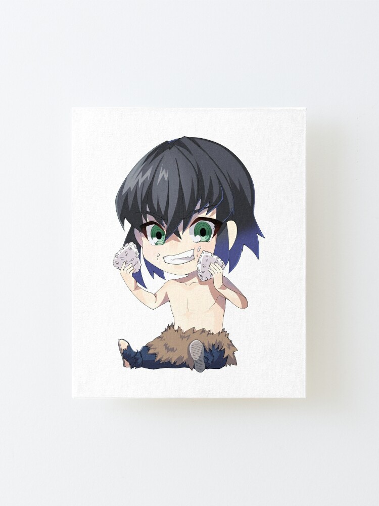 Inosuke Hashibira Demon Slayer Kimetsu No Yaiba Inosuke Hashibira Kawaii Mounted Print By Kawaiigaming Redbubble