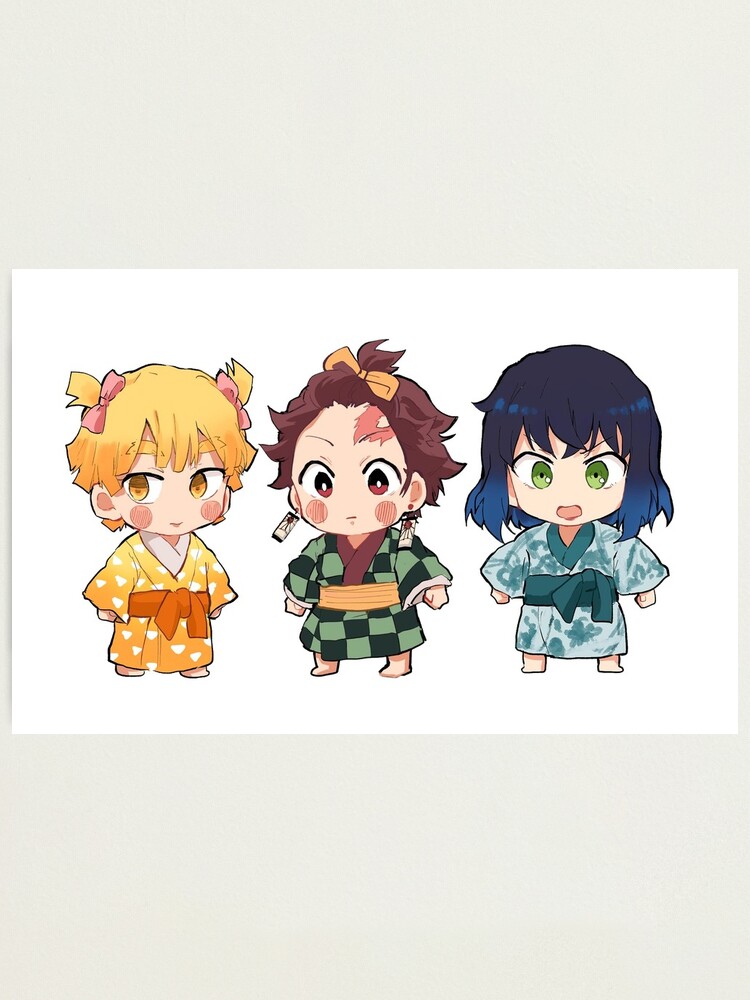 Demon Slayer Kimetsu No Yaiba Chibi Version Zenitsu Agatsuma Inosuke Hashibir And Tanjiro Kamado Photographic Print By Kawaiigaming Redbubble Demon Slayer Kimetsu No Yaiba Chibi Version Zenitsu Agatsuma Inosuke Hashibir And Tanjiro Kamado Photographic Print By Kawaiigaming Redbubble