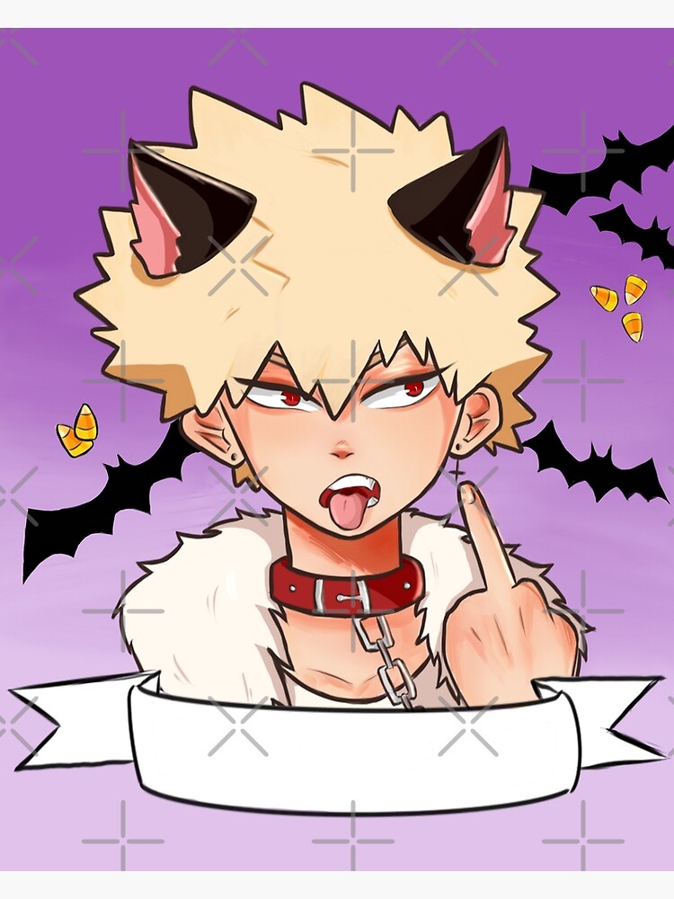 Bakugo Halloween Poster By Cursedramen Redbubble 1372