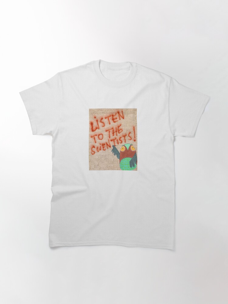Thumbnail 2 of 7, Classic T-Shirt, Listening Owl designed and sold by embellish studios.