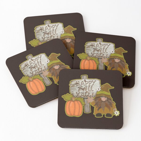 Item preview, Happy Fall Y'all Gome | Pumpkin | Wooden Sign designed and sold by CheriesArt.