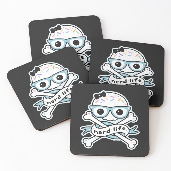 Item preview, Nerd Life Skull and Crossbones designed and sold by sugarhai.