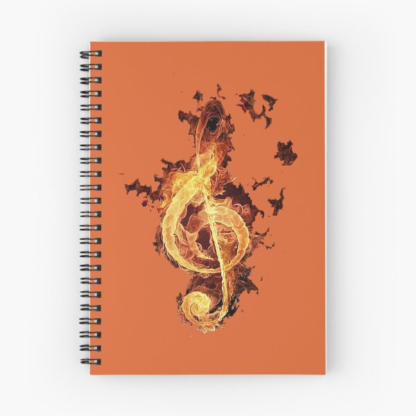 Item preview, Note de music en feux designed and sold by Romanraa.
