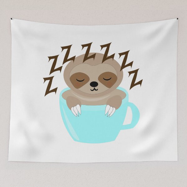 Item preview, Sloth Sleeping In Coffee designed and sold by MclaughlinGifts.