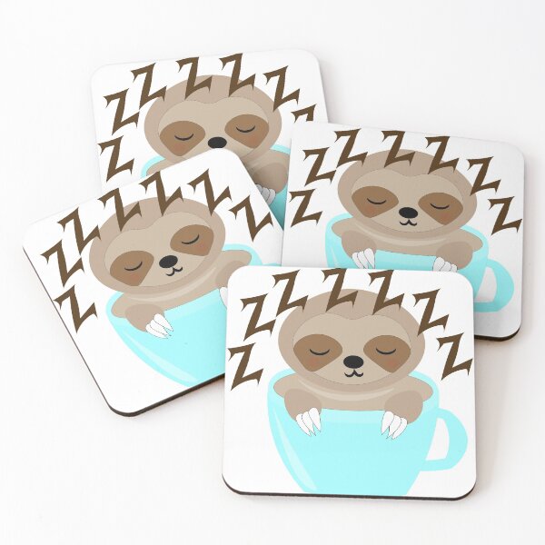 Item preview, Sloth Sleeping In Coffee designed and sold by MclaughlinGifts.