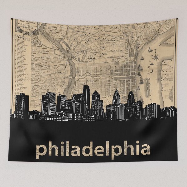 Item preview, philadelphia skyline designed and sold by BekimART.