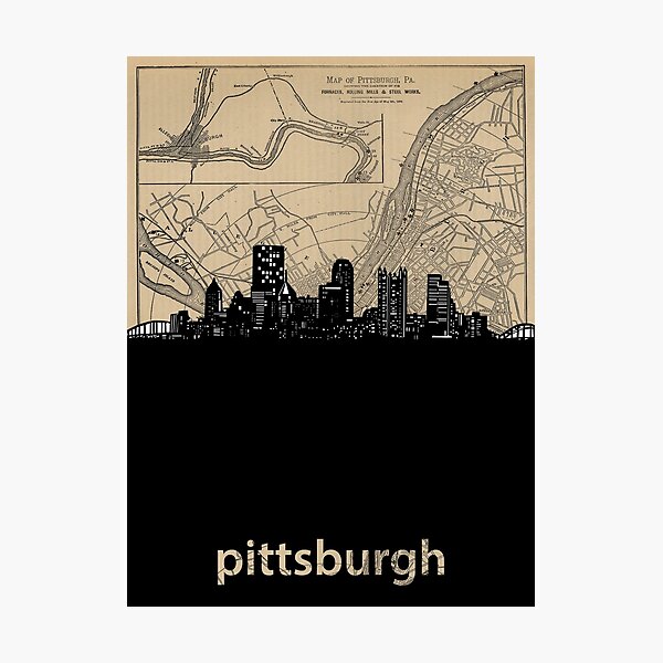 Item preview, pittsburgh skyline designed and sold by BekimART.