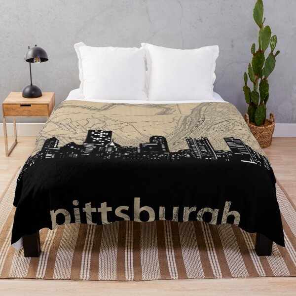 Aperçu de l'œuvre skyline de Pittsburgh créée et vendue par BekimART.