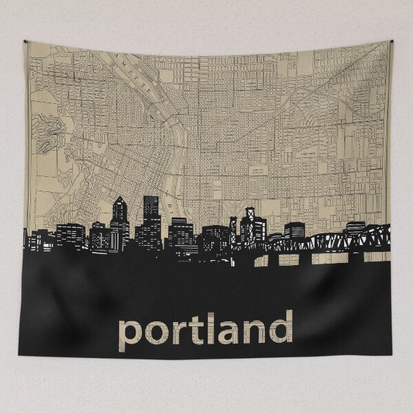 Item preview, portland skyline designed and sold by BekimART.