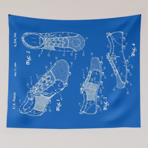 Item preview, Football (Soccer) Cleats Patent - Blueprint designed and sold by FinlayMcNevin.