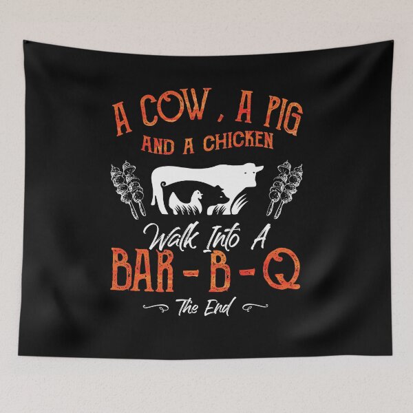Item preview, A Cow, a Pig and a Chicken Barbecue BBQ Master Griller Chef designed and sold by Dressed For  Duty.