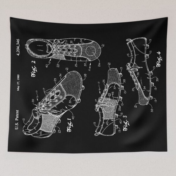Item preview, Football (Soccer) Cleats Patent - Black designed and sold by FinlayMcNevin.