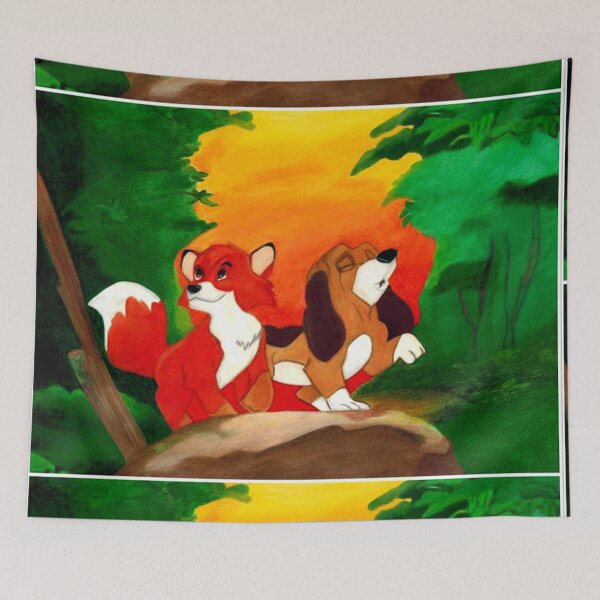 Artikelvorschau, Ein Fuchs und ein Jagdhund entworfen und verkauft von mcgaritysgift.
