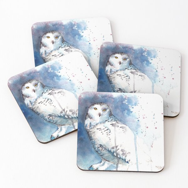 Item preview, Watercolor Owl in Blues designed and sold by Melinda Howard.