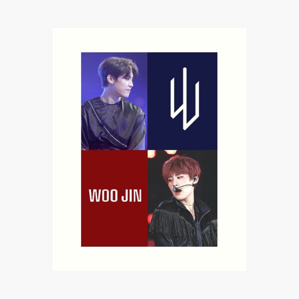 AB6IX Park Woojin Ice and Fire Art Print