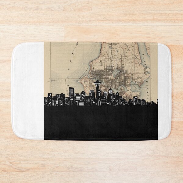 Item preview, seattle skyline designed and sold by BekimART.