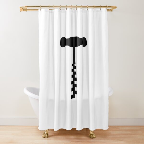 corkscrew Shower Curtain