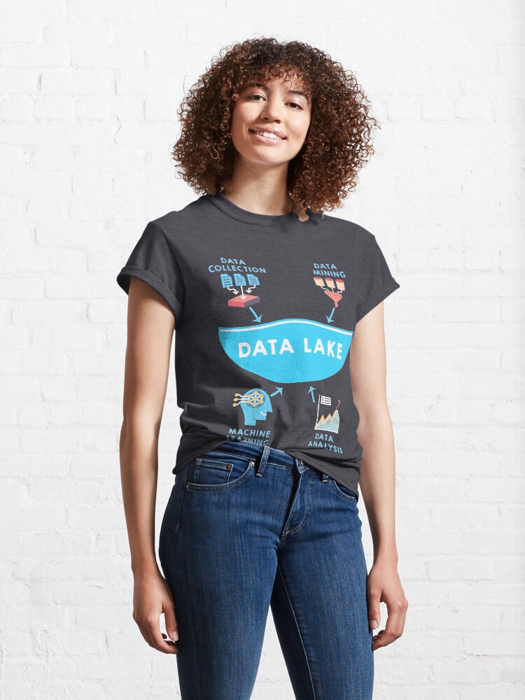 Alternate view of Data Lake designs for Data Geeks and engineers Classic T-Shirt