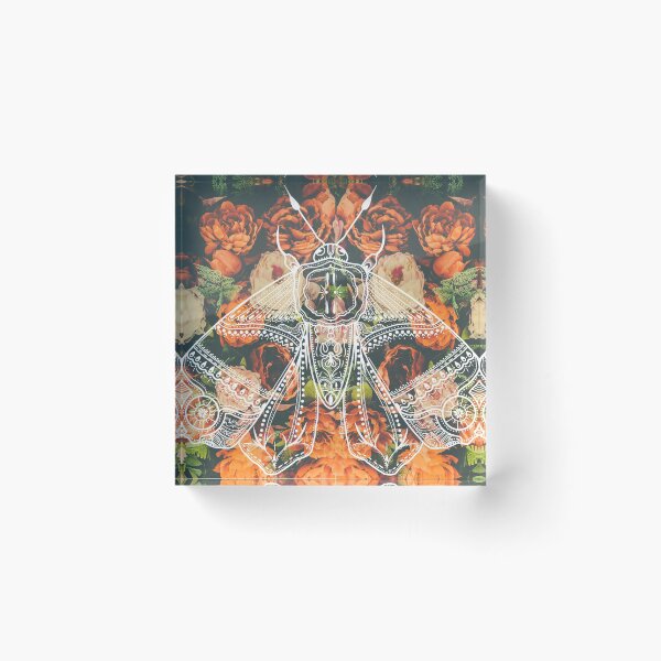 Item preview, Bohemian Henna Floral Moth designed and sold by LordGraceArt.