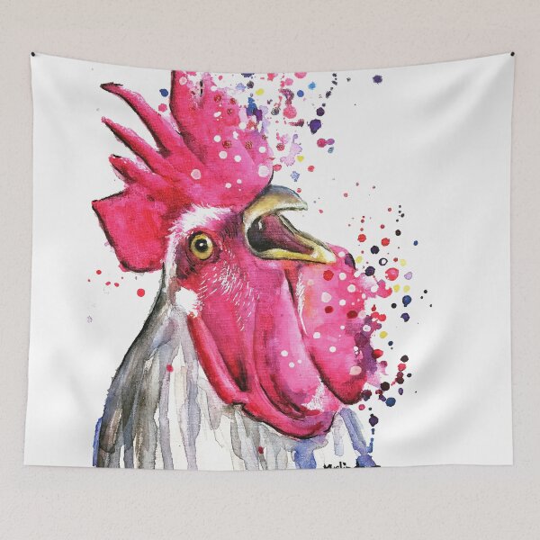 Item preview, Whimsical Acrylic Rooster Painting designed and sold by Melinda Howard.
