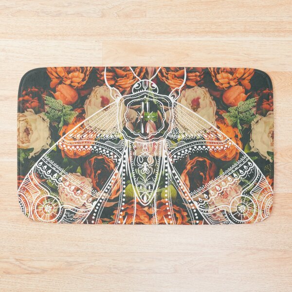 Item preview, Bohemian Henna Floral Moth designed and sold by LordGraceArt.