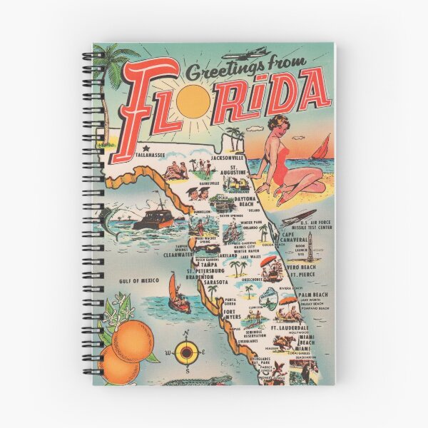 Item preview, Florida Tourism Poster designed and sold by VintageTeesNow.