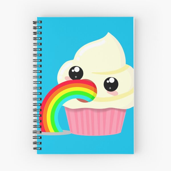 Item preview, Kawaii Puking Rainbow Cupcake Emoji  designed and sold by BunnyThePainter.