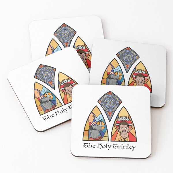 Item preview, DragonCon Holy Trinity with black text, orange background designed and sold by nekodokai1.
