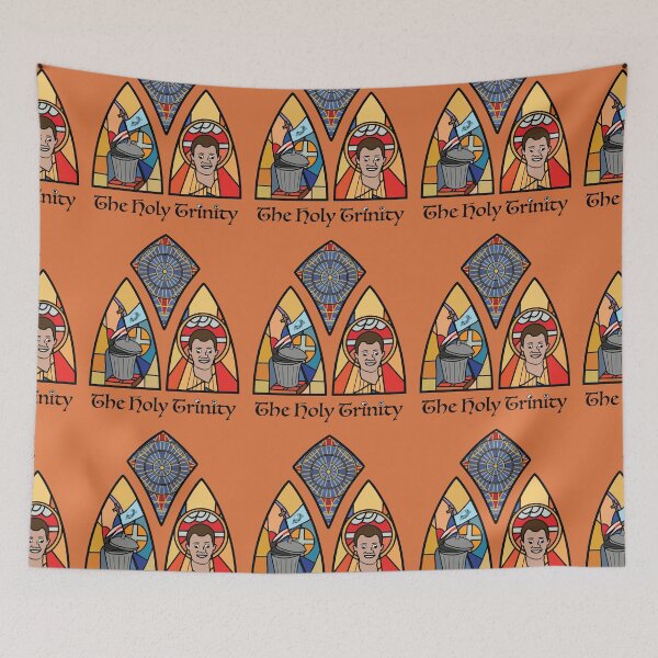 Item preview, DragonCon Holy Trinity with black text, orange background designed and sold by nekodokai1.