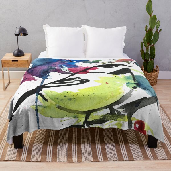 Item preview, Colorful Ink-Splash Black-Capped Chickadee designed and sold by Melinda Howard.