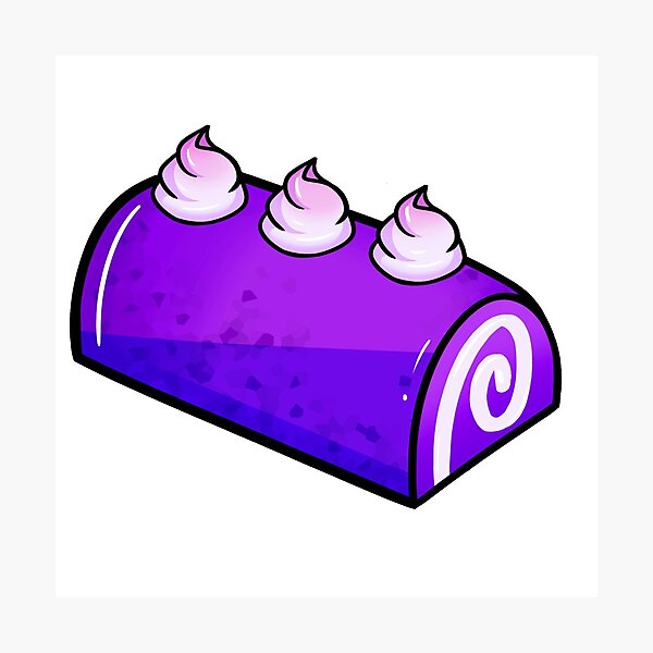 Lámina fotográfica «UBE (Taro) Roll Cake» de Jelove9mira | Redbubble