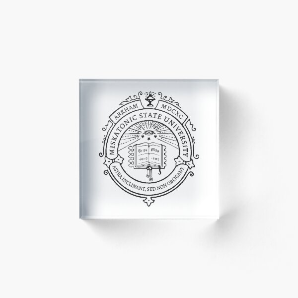 Miskatonic State University Seal Acrylic Block