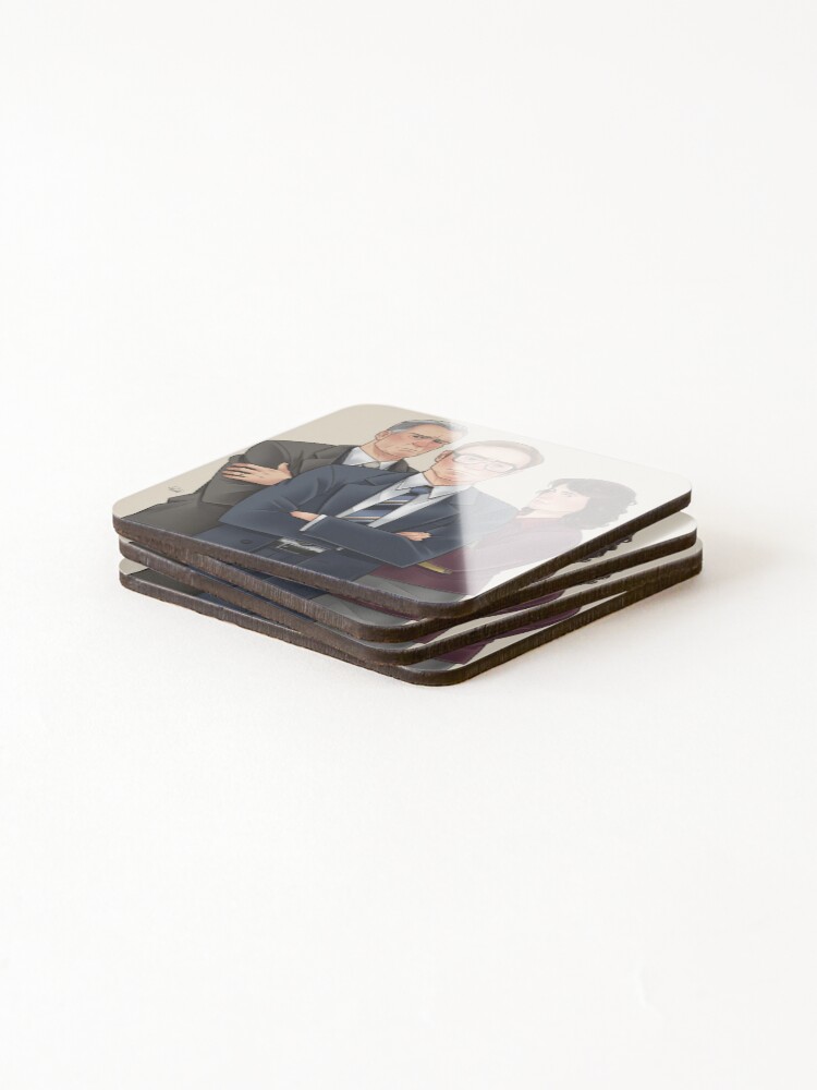 Thumbnail 4 of 5, Coasters (Set of 4), Power Trio designed and sold by RafiDeSousa.