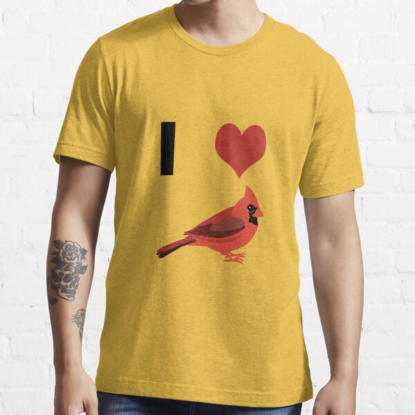 I Love Cardinals Cute Cardinal Illustration | Essential T-Shirt