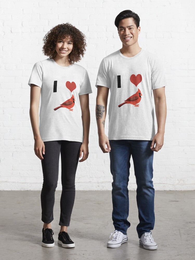 I Love Cardinals Cute Cardinal Illustration | Essential T-Shirt