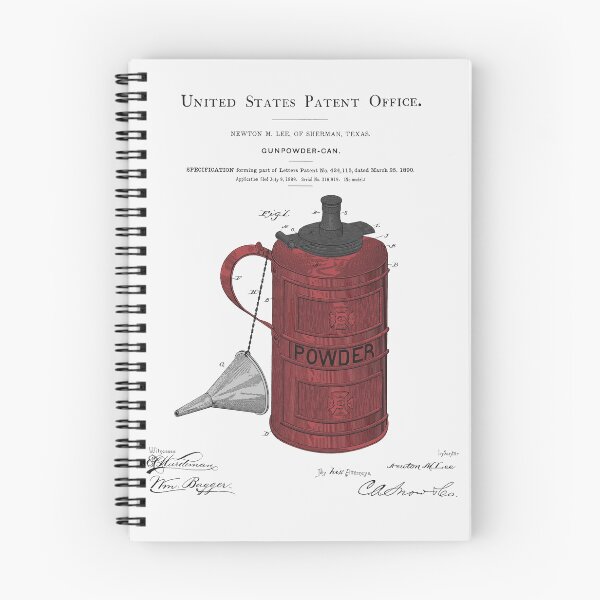 Item preview, Gunpowder Can Patent designed and sold by FinlayMcNevin.