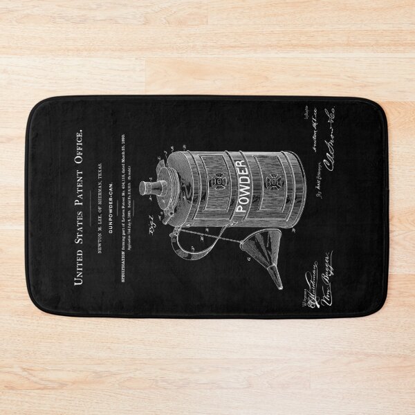 Artikelvorschau, Gunpowder Can Patent - Schwarz entworfen und verkauft von FinlayMcNevin.