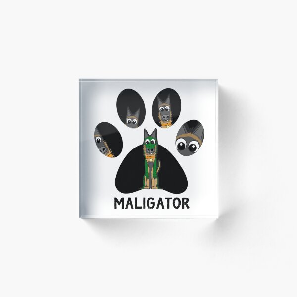The Pawfect Maligator Acrylic Block