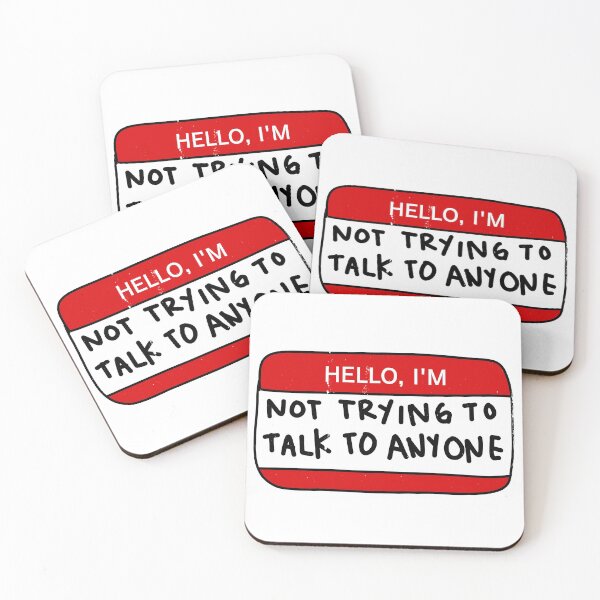 Item preview, HELLO IM NOT TRYING TO TALK POCKET DESIGN designed and sold by aydapadi.