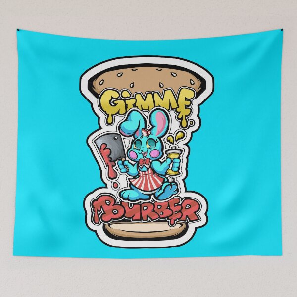 Item preview, Gimme Burber The Burger Bunny (White Outline) designed and sold by ForbiddenGoop.